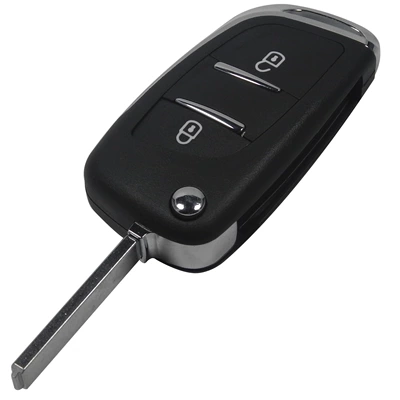 Suitable for Peugeot Citroen Triumph Sega Smart Car Folding Remote Key Modification DS Replacement Shell (Car Keys) - with-seat-ce0536-2-key-without-slot-va2