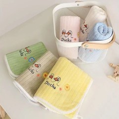 Baby swan children's towel, cute cartoon home use soft absorbent thick coral velvet high-density children's towel