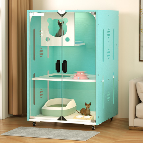 Cat cage, extra large free space, cat cage, villa, three-story household cat house, cat house, cat cabinet, cat nest, cat climbing frame