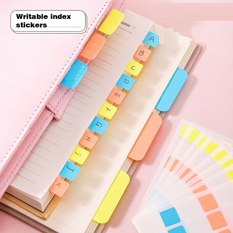 멀티 컬러 접착 쓰기 가능 인덱스 라벨 마킹 페이지 북 마킹 독서 노트 휠 사무용품