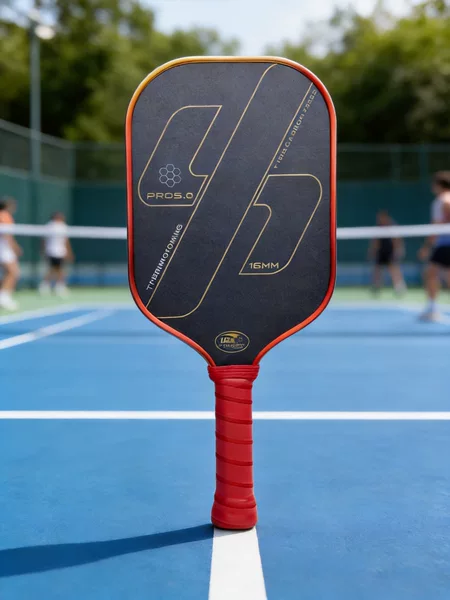T700 carbon fiber matte pickleball racket, heat-pressed one-piece design, professional competition, increased density, ultra-lightweight racket