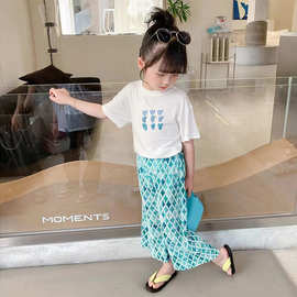 女童夏装2026新款网红衣服儿童洋气夏季小童休闲套装女宝宝两件套