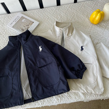 【山景】儿童外套2025春款新品 男童女童立领冲锋衣宝宝开衫外套