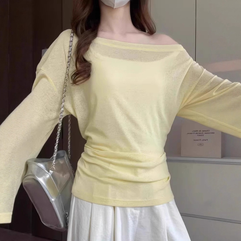 2025新款夏季薄款粉色冰丝海边绑带防晒罩衫女凉感微透甜辣妹t恤|undefined