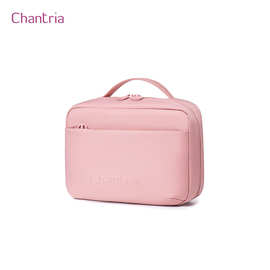 Chantria女士手提包时尚高级感轻便手抓包出差旅行女生化妆包