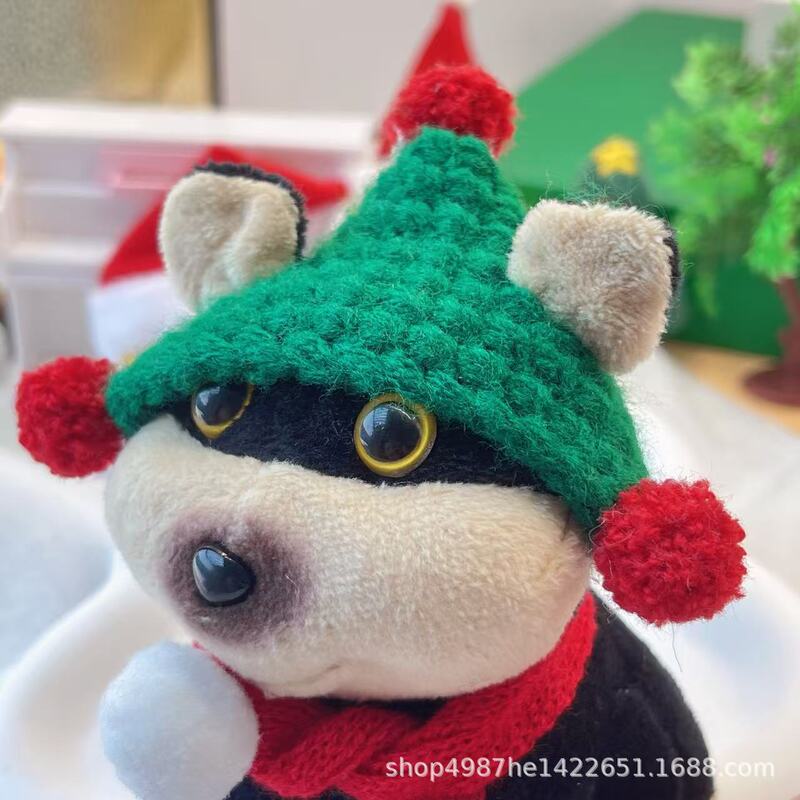 クロスボーダークリスマスクリエイティブミニウール帽子毛玉手作り DIY ジュエリーアクセサリーニット帽子卸売|undefined