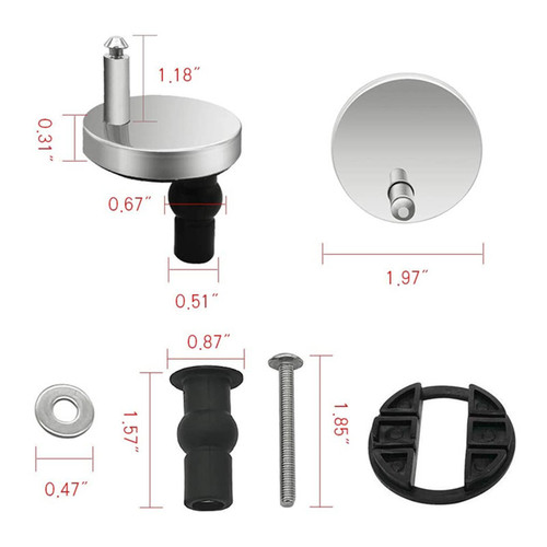 Cross-border Amazon No. 3 50 toilet cover screw accessories top expansion bolt hinge expansion quick release bracket