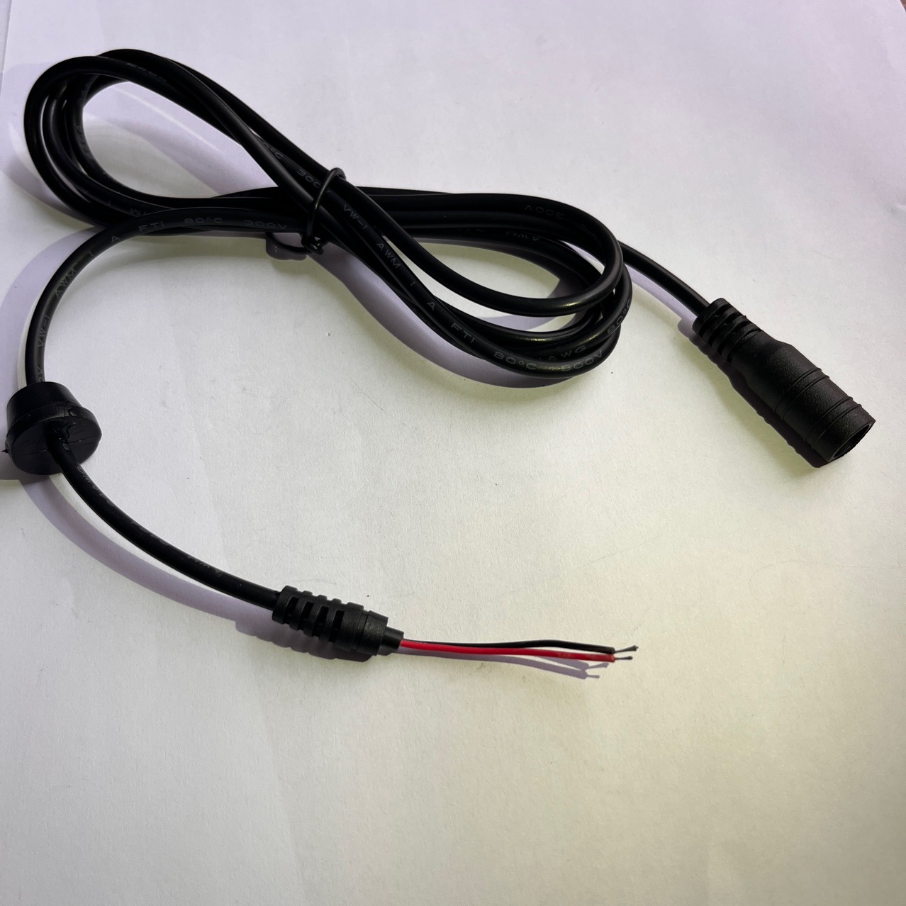 DC公母头1.5两芯电源插头连接线直流电接头纯铜卡USB单头充电线