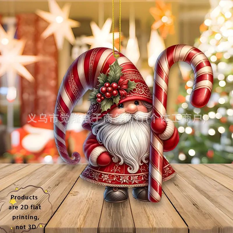 2D Navidad encantador regalo de Navidad colgante de vacaciones acrílico plano transfronterizo nuevo interior decoración