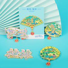 广西桂林山金属冰箱贴水景系列旅游象鼻山日月双塔冰箱贴旅游文创