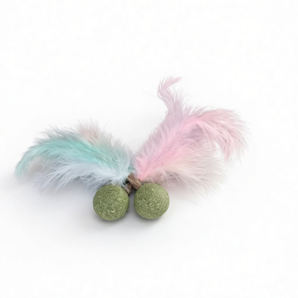 Pluma Bola de menta de gato Juguete de bola de menta Menta de gato