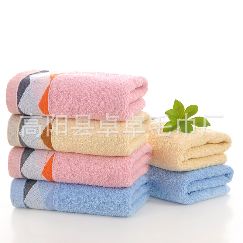 Manufacturer's Ready Supply of Thickened Jacquard Diamond Towel Embroidered Logo Gift Promotion Labor Protection Street Stall Wholesale Face Wash