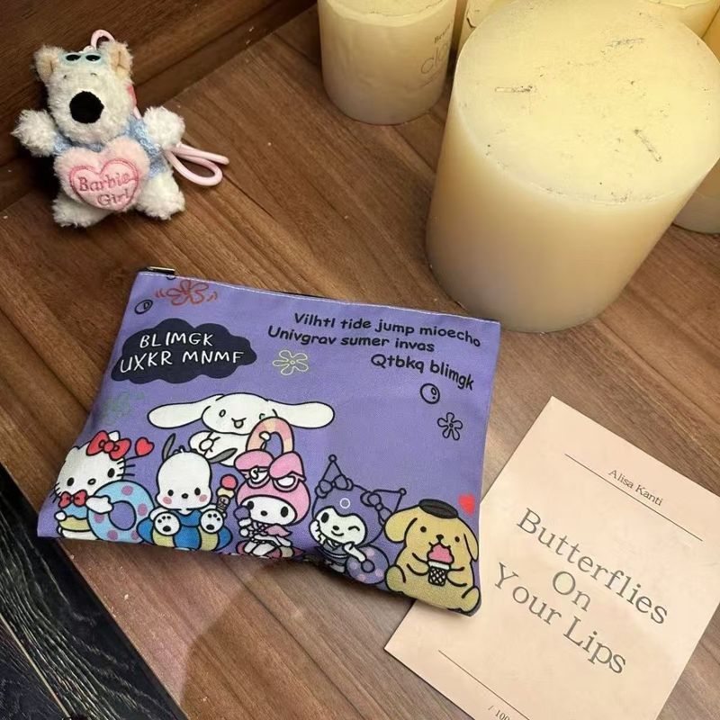 さまざまな kt クラッチバッグ女性の化粧品バッグポータブルクラッチバッグアニメ漫画パターンバッグかわいい小さな正方形バッグ|undefined