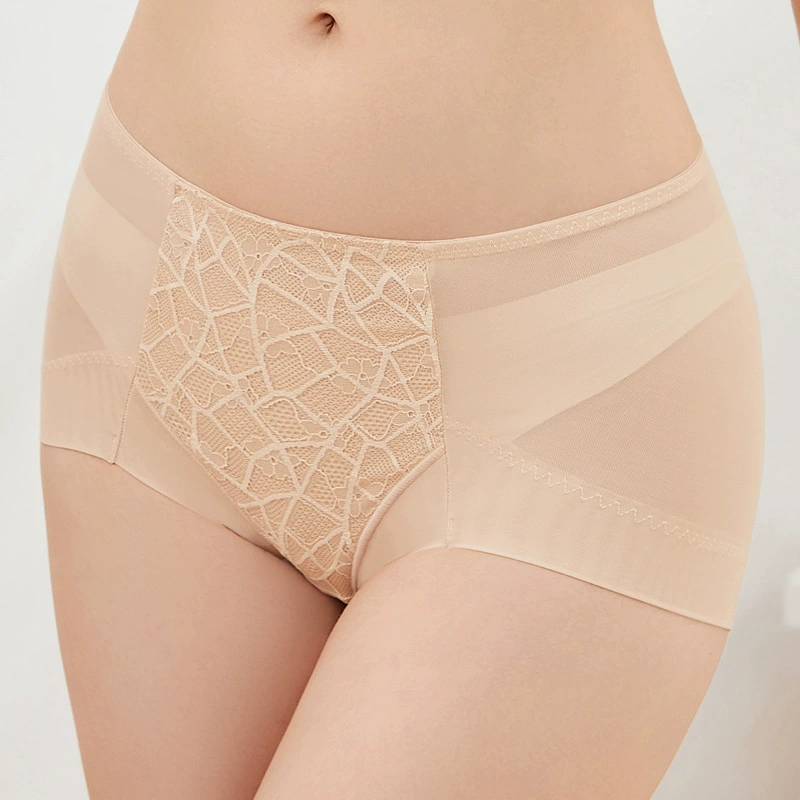 Дышащие sexy lace trousers, поясной ремень, модное белье для коррекции формы бедер, шорты, середина посадки