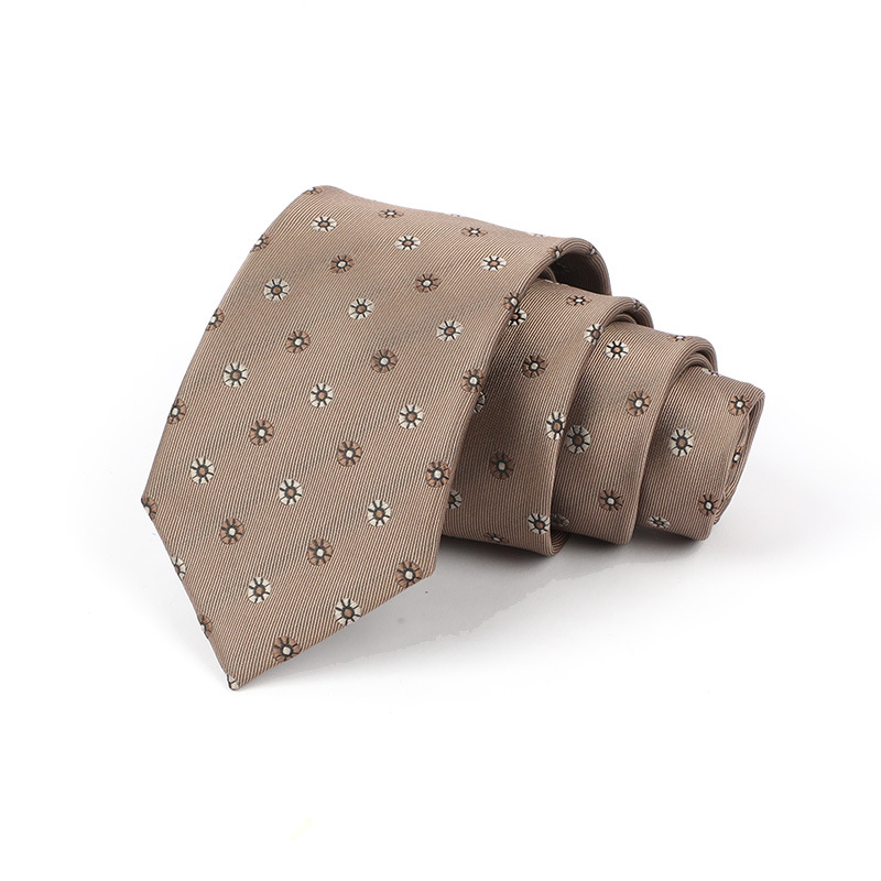 Corbata de hombre jacquard bordado 8CM poliéster seda corbata tejida hombre sentido superior l corbata logo diseño y producción