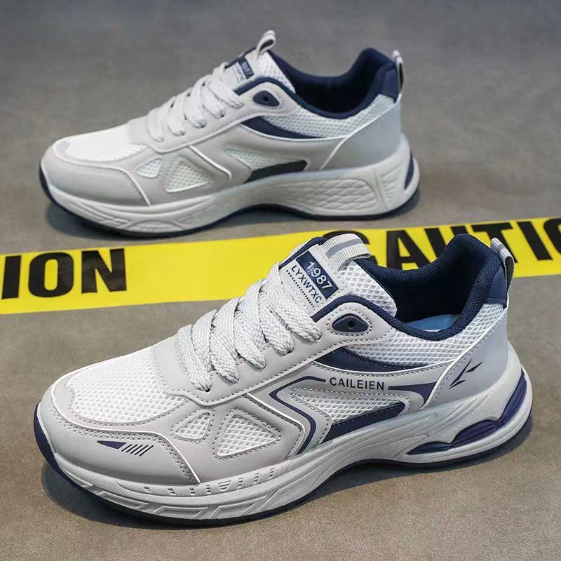 Zapatos de hombre zapatos de malla zapatos de hombre nueva moda de verano transpirables zapatos de running casuales zapatos de suela gruesa zapatos de papá hombre