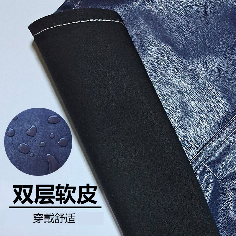 Comercio exterior PU delantal impermeable a prueba de aceite de cuero suave cabello permanente teñido artista cocina catering ropa de trabajo hogar delantal al por mayor