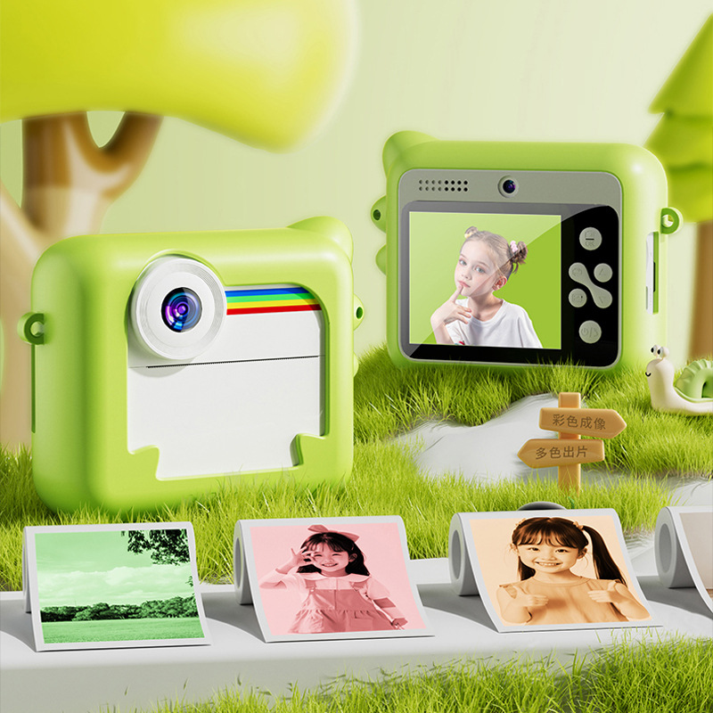 Polonoid children's camera can print color one shot both photos HD video toy birthday gift