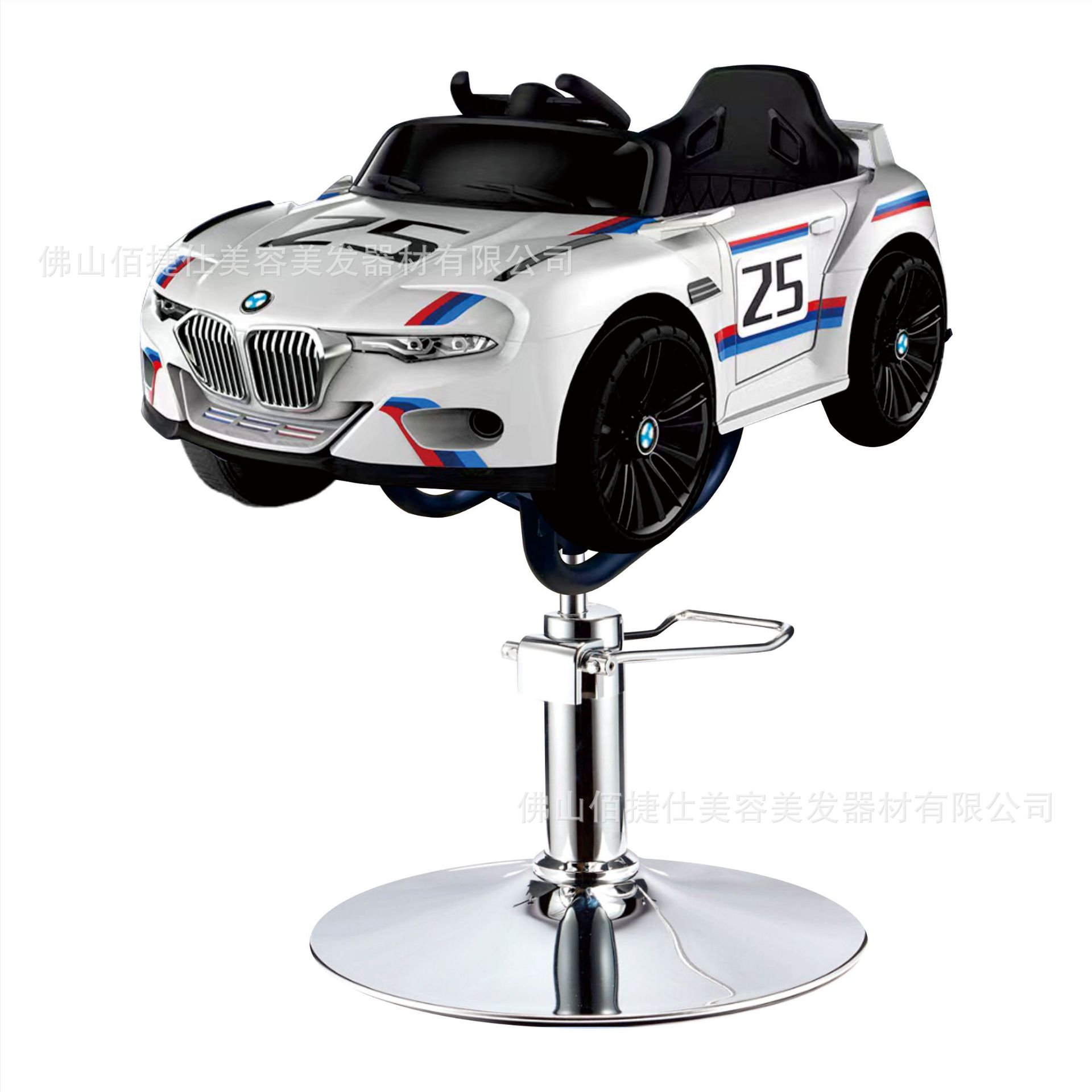 Asiento eléctrico de barbero infantil silla de barbero de automóvil elevación silla giratoria música barbero de automóvil para niños silla de corte de pelo para niños