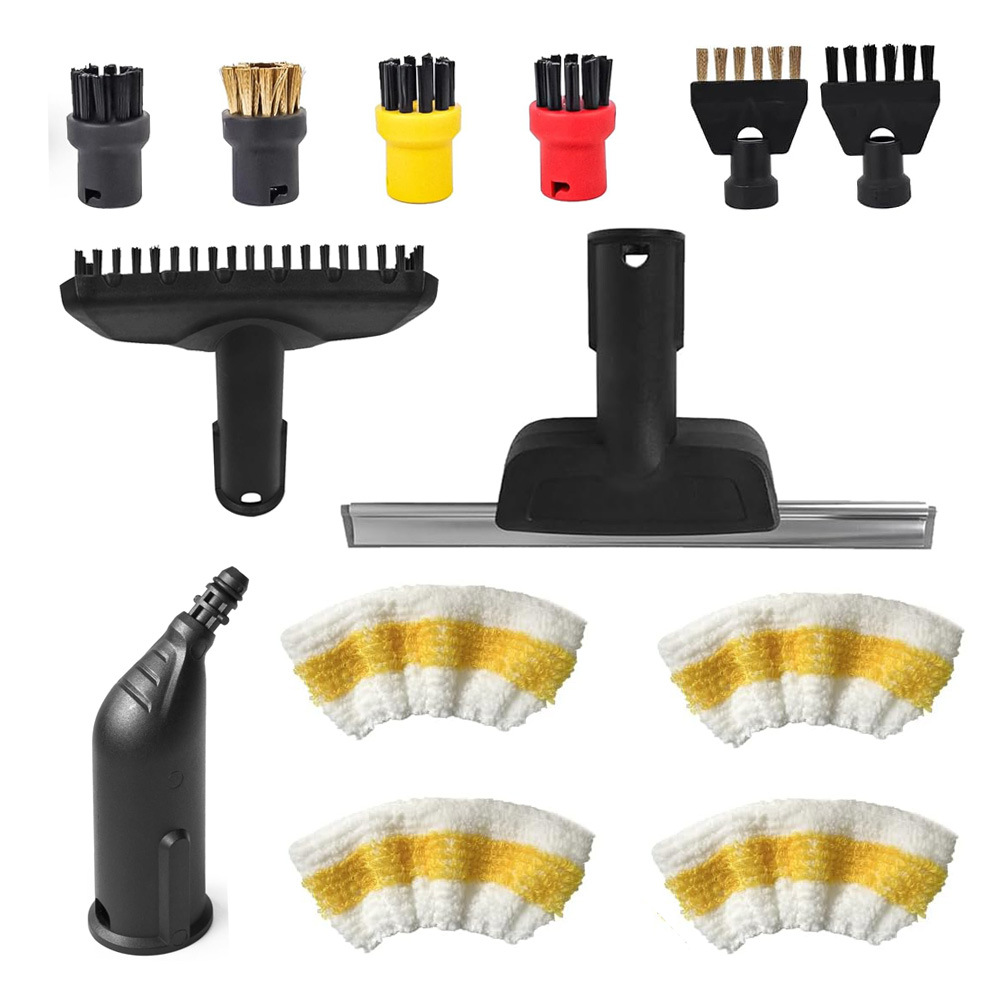 Adecuado para accesorios de vapor Karcher Kach, trapo, trapo, accesorios de vapor Karcher, cepillo redondo pequeño, cepillo de cobre