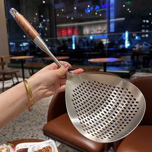 316 Stainless Steel Dumpling Spoon Dumpling Spoon Oil Barrier Household Kitchen Thickened Widened Colander Strainer