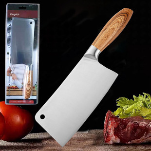 In stock wholesalers Super stainless steel hollow handle 7-inch cutting dual-purpose knife Bone cutter chopping knife