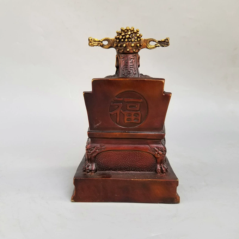 Домашняя бронзовая Лорд бронзовая статуя, Guangji Бог дракон-царь, бронзовая статуя, дракон пять дед статуя декоративная ornament gifts