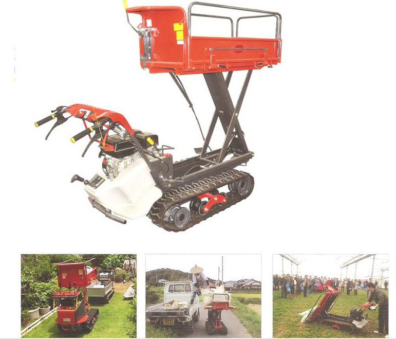 日本筑水3B53FLDP（隆鑫）田园升降自卸搬运机 农场运输卸货机