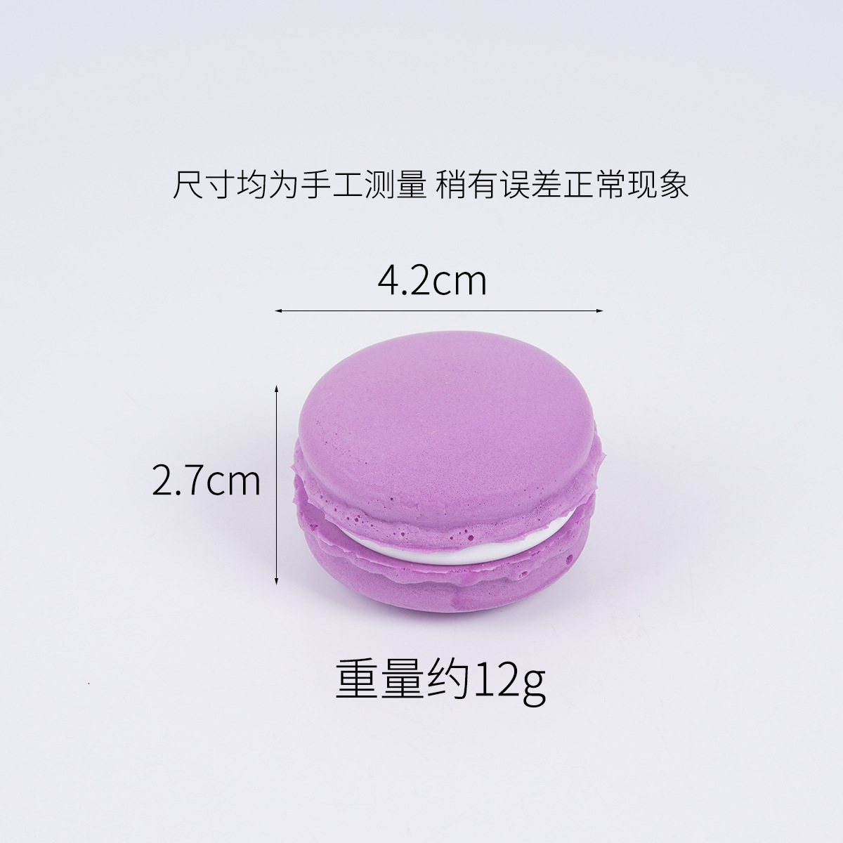 4cm simulación macarron pastel de galletas sándwich tienda de postres accesorios decorativos Pu suave simulación pan amasado música