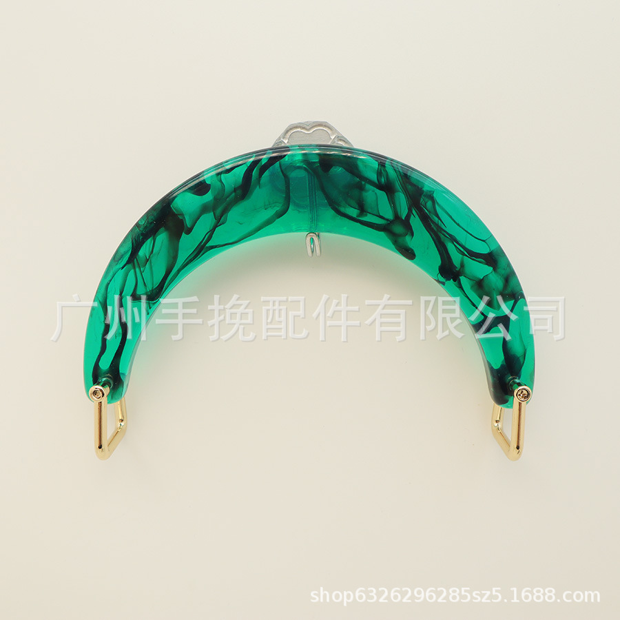 녹색 혼합 꽃(합금 버클 포함)