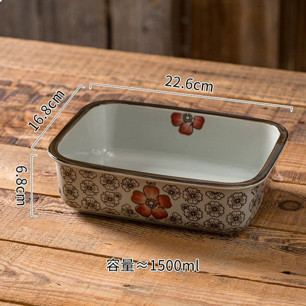 9-inch rectangular steaming bowl Hongfugui