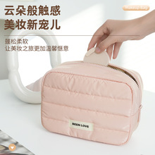 蓓恋跨境化妆包高级感大容量手提化妆品收纳包时尚旅行洗漱包批发