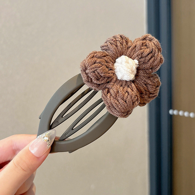 女性用のかわいい布製ヘアピン、後頭部用の高級ヘアピン、大きなワンラインのカモノハシクリップ、ヘアピンとヘッドバンド|undefined