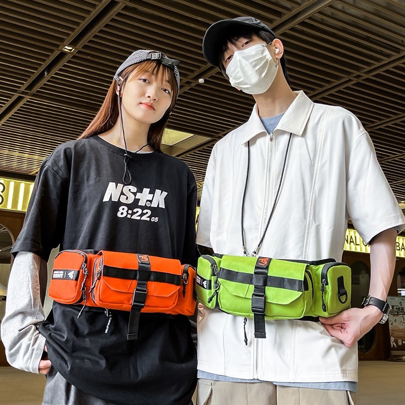 韓国ランニングスポーツウエストバッグアウトドアニッチデザイン西洋スタイルトレンド2025夏ランニングバッグサイクリングウエストバッグ|undefined