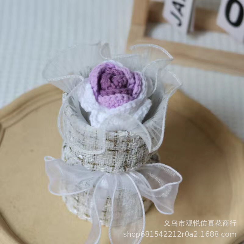 教师节礼物针织花束成品手工花束妇女节礼物女神节花束小清新跨境|undefined
