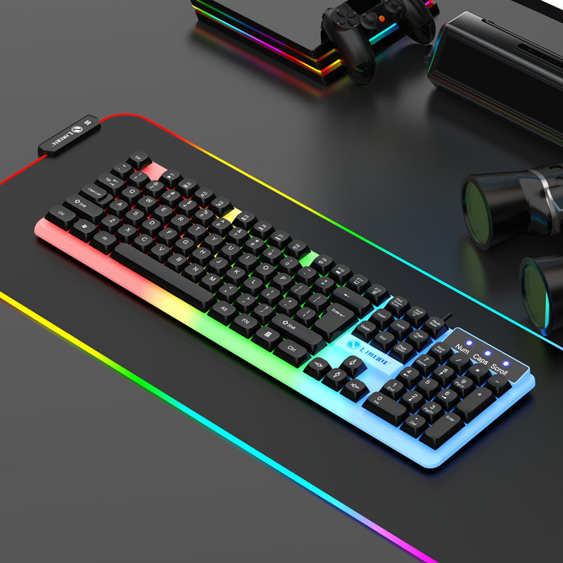 追光豹Q9有線USBキーボードノートデスクトップビジネスゲームキーボードマウスセットクロスボーダー|undefined