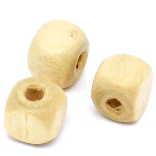 Прямые продажи с фабрики натуральный цвет квадратное маленькое отверстие Разные деревянные бусины Винтажные Украшения ручной работы DIY аксессуары для бусин оптом