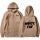 Cross-border AliExpress American Sweat Men's and Women's Same Style WHITEFOX Letter fleece-lined Leisure Sports Hooded Sweat Women