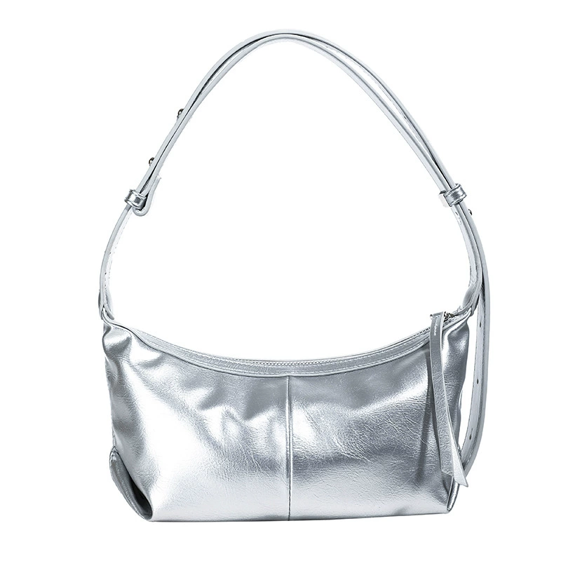 One‑shoulder bag Tide, Korean style, compact zipper design, adjustable strap