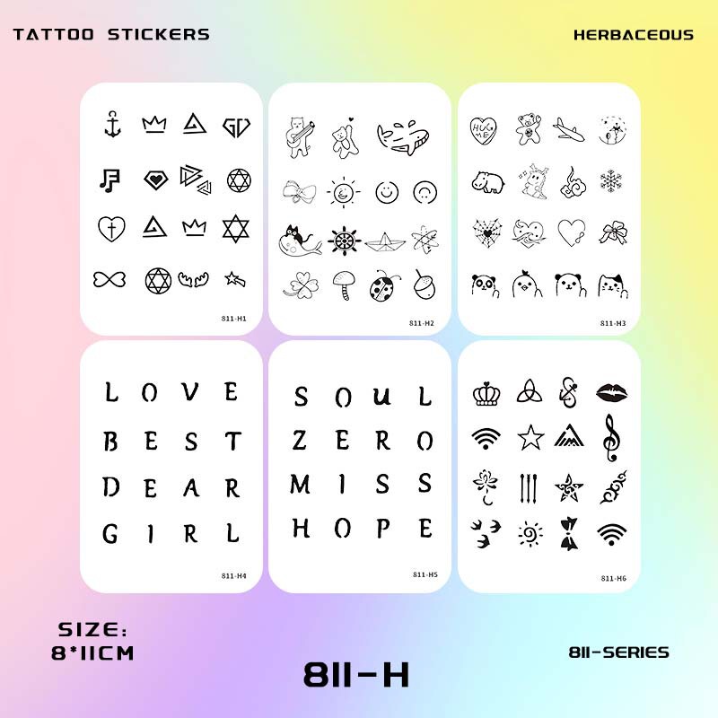 Minimalist Blank Tattoo Stickers for Women, Finger and Collarbone Realistic Stickers, Washable Popular Wrist High-End Waterproof Tattoos Minimalist Blank Tattoo Stickers for Women, Finger and Collarbone Realistic Stickers, Washable Popular Wrist High-End Waterproof Tattoos