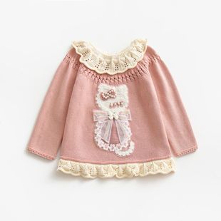 Autumn and summer children's clothing girls' solid color pullover children's baby shawl cotton Korean style European and American air conditioning all-matching coat