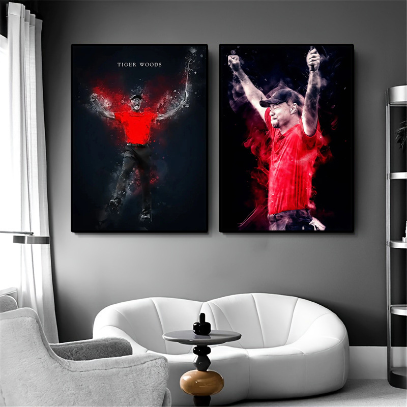 Comercio exterior caliente Copa del Mundo sala de estar decoración animada lienzo hogar core pintura al por mayor restaurante fondo mural