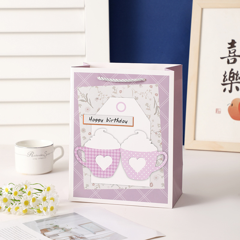 보라색, 흰색 판지, 18*10*23