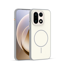 适用一加15手机壳磁吸新款Oneplus15肤感撞色二合一金属独立按键