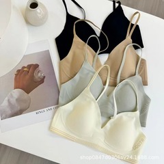 オリジナル2025新型無痕下着女性の胸が小さい胸が集まって垂れ下がるのを防ぐフランス式の快適な見えない文