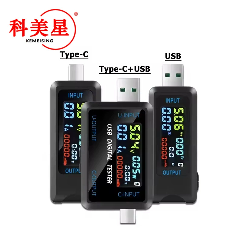 Многофункциональный USB-тестер напряжения и амперметра с цифровым дисплеем, тестер емкости, мобильный детектор мощности, цифровой вольтметр