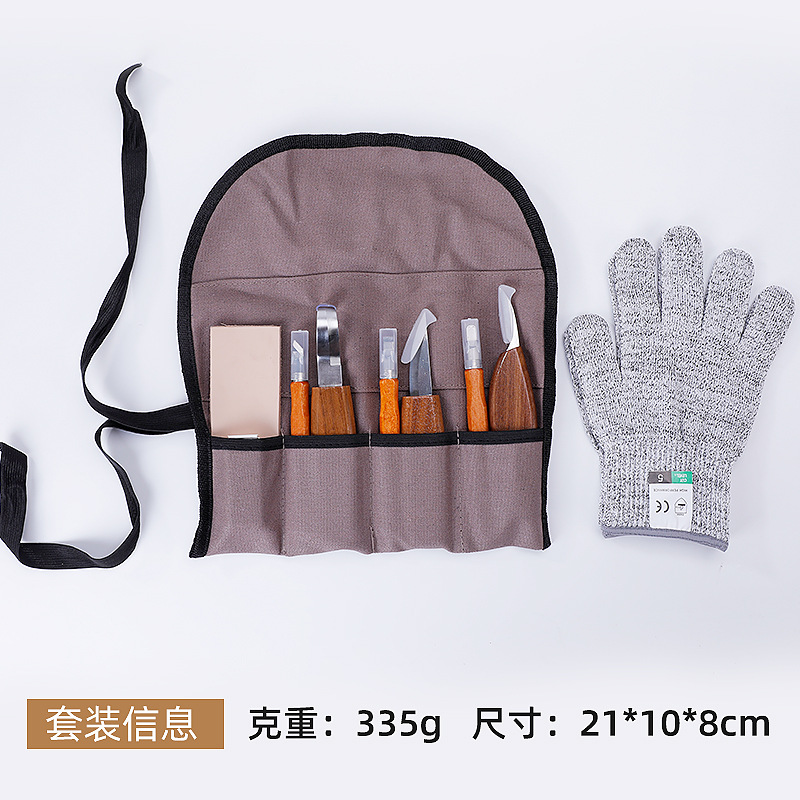 Cuchillo de talla de palo de rosa de imitación con cuchillo de talla de nogal entrega cuchillo curvo cuchillo oblicuo Comercio exterior Venta caliente al por mayor en stock