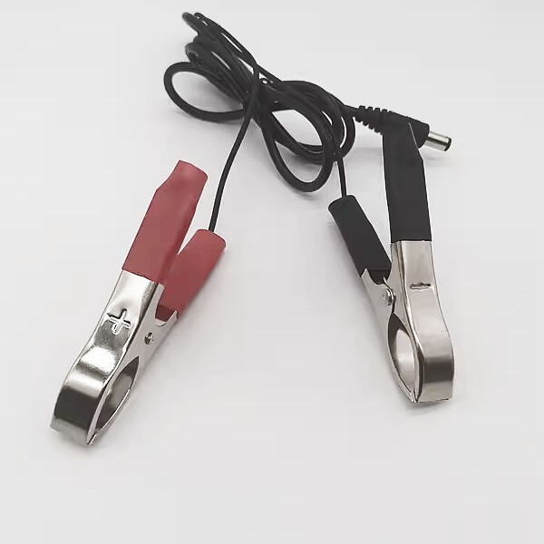 DC Power Male to Crocodile Clip Line DC 12V 24V Power Test Line 5.5 2.1 to Red and Black Clip