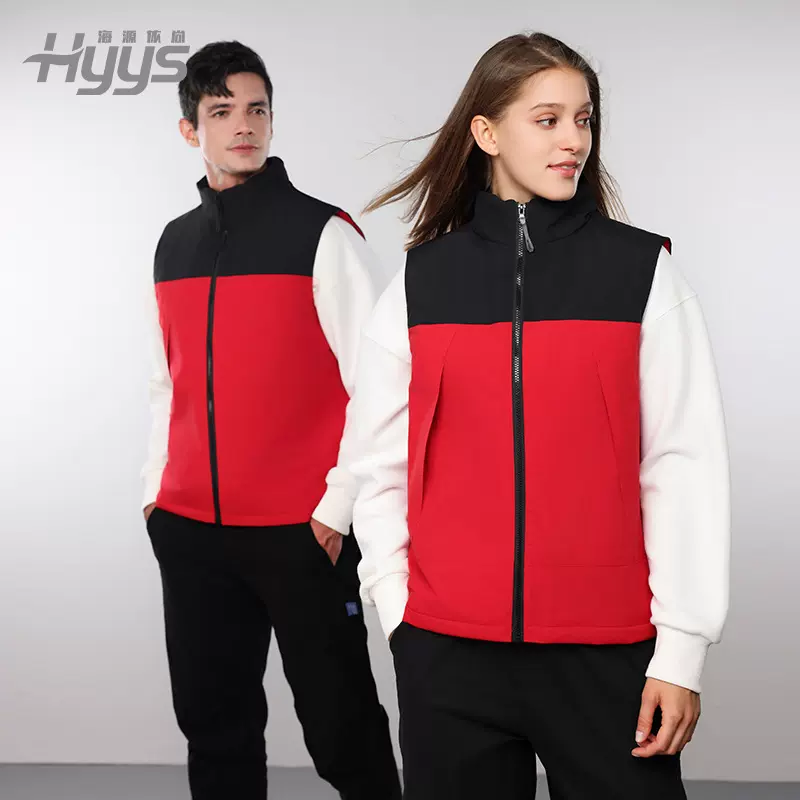 新款加绒马甲定制logo工作装马夹订做男女保暖背心工作服劳保服