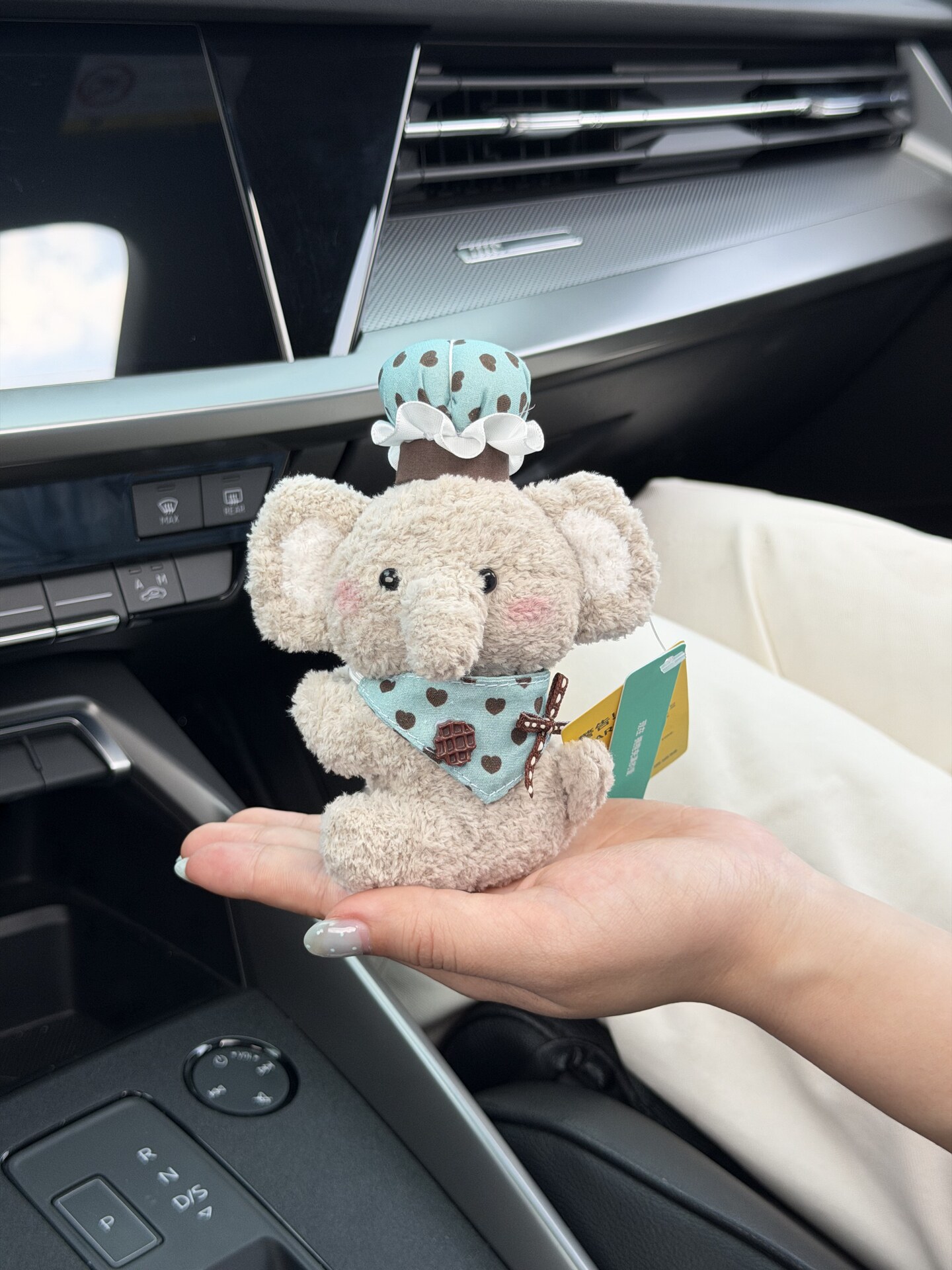 Car decoration cartoon cute plush toy for car dashboard and interior screen decoration for women